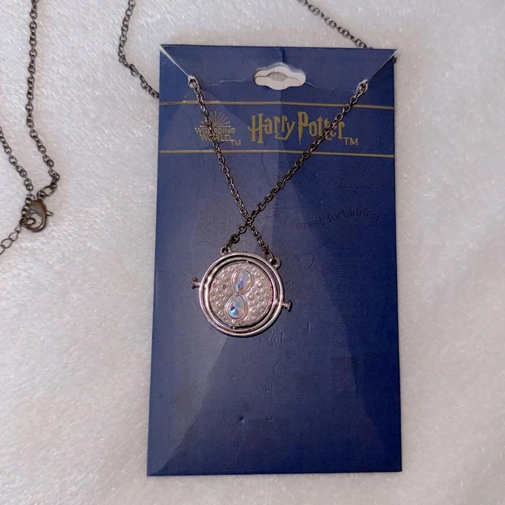 Harry Potter Time Turner Necklace Wizarding World Hermione Spinning Pendant
